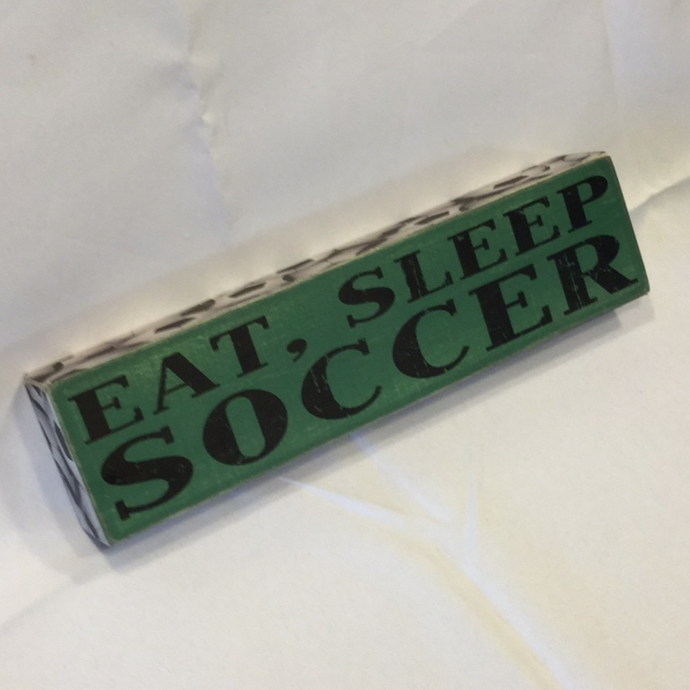 5/$25 Wooden Soccer decor